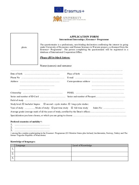 Fillable Online APPLICATION FORM Please Fill In Block Letters Fax Email