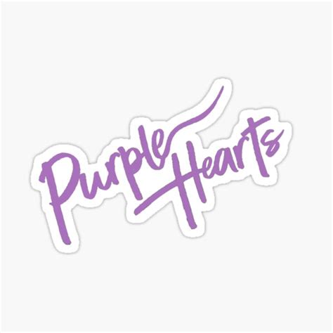 "purple hearts " Sticker for Sale by prettyfemme | Redbubble