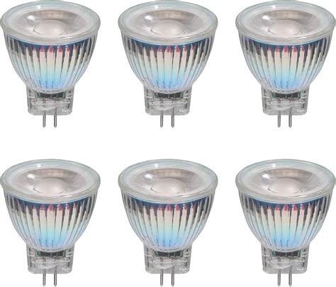 Mr11 Led Bulbs 6 Pack 3w 12v Gu4 Base 3000k Warm White Mr11 Gu4 Led Bulbs 50w Halogen