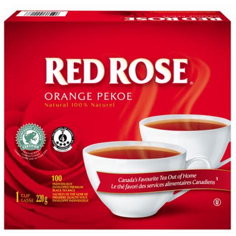 Red Rose Tea - Orange Pekoe - 100 Tea Bags - Canada Coffee