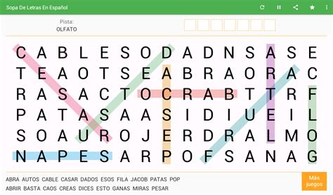 Sopa de Letras Español Gratis Aplicaciones de Android en Google Play