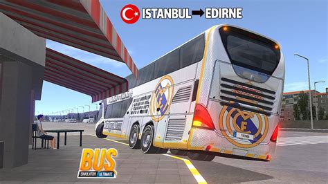 Neoplan Skyliner Real Madrid Skin Istanbul Edirne Bus Simulator