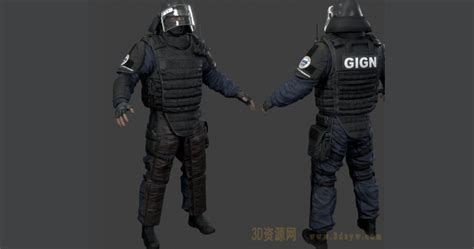 彩虹六号 围攻全套角色 Rainbow Six 模型骨骼 次世代角色3d模型合集 3d资源网 国内最丰富的3d模型资源分享交流平台