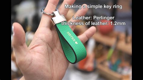 With Music Simple Key Ring Diy Leather Craft Handmade Youtube