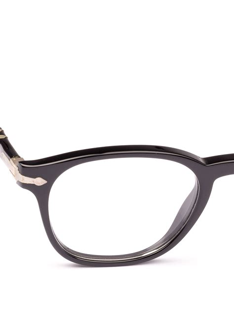 Glasses Persol Token Black Full Rim Square Eyeglasses Po3122v95