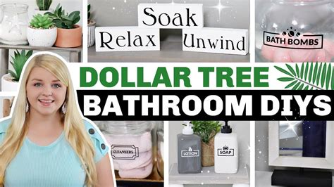 DOLLAR TREE DIY Bathroom Decor Ideas 2021 Krafts By Katelyn The