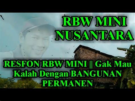 Tanipelosok Rbw Mini Burung Walet Nusantara Sederhana Rbw