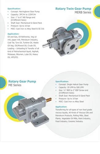 Maruti Bar Ss External Gear Pumps Max Flow Rate Lpm Model Me