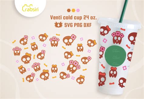 Skull Cup Wrap Designs Graphics