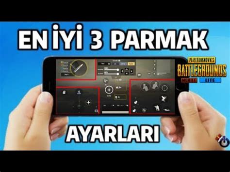 PUBG Mobile LITE EN İYİ 3 PARMAK AYARLARI YouTube