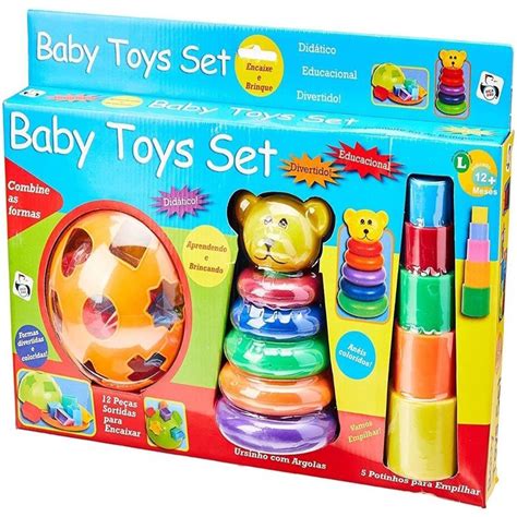 Brinquedo Baby Toys Set Educativo Didatico Diversao Bebe Shopee Brasil