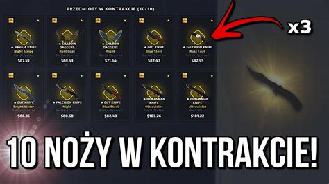 Kontrakty z 30 Noży w CS GO YouTube