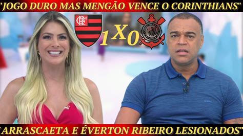 Renata Fan E Denilson Comentam Sobre A Vit Ria Do Meng O Gol De L O