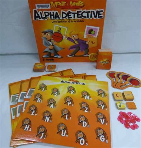 Alpha Détective Jeu Dépellation Et De Vocabulaire Cote 3587