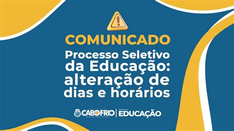 Processo Seletivo da Educação tem alteração de dias e horários em Cabo