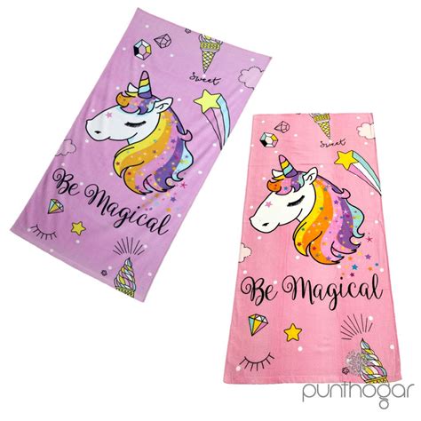 Toalla De Playa Infantil Magical Unicornio Punthogar