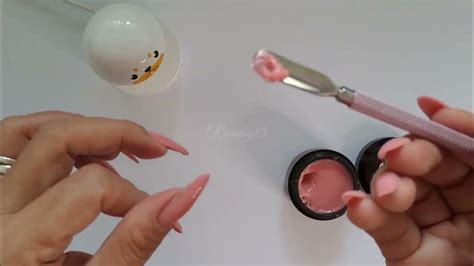 How To Fill Nail Extension Using Non Stick Solid Builder Gel Infill