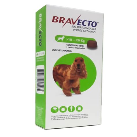 PetShop Duke BRAVECTO Antipulgas 500Mg Tableta De 10 A 20kg