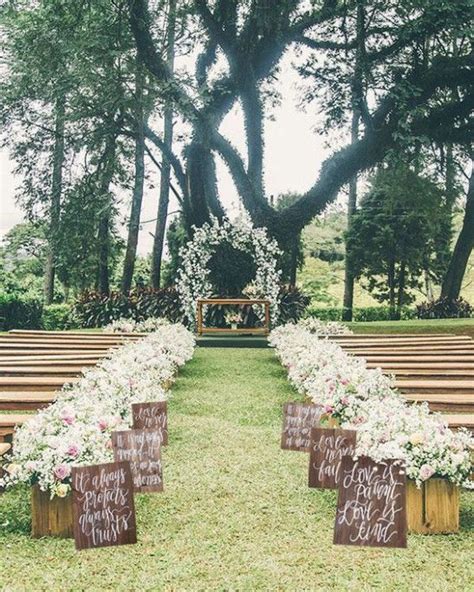 34 Stylish Outdoor Wedding Aisle Décor Ideas ChicWedd