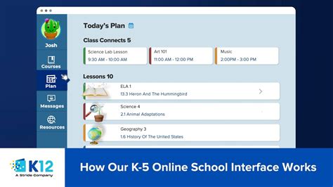 Learn With K Grades K Online School Tour K Youtube