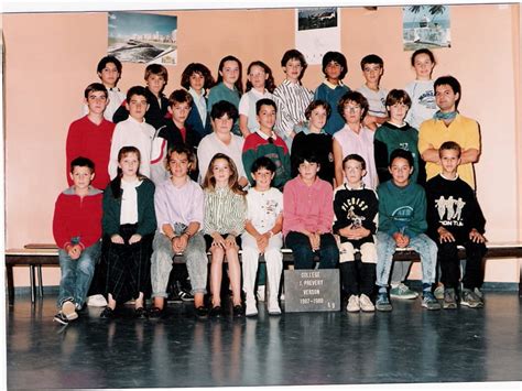 Photo De Classe 6eme De 1986 Collège Jacques Prévert Copains Davant