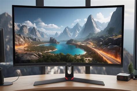 Premium Photo Showcase Your Designs On A Curved Gaming Monitor For An Immersive Experience