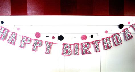 Black and White Birthday Banner Black and White Damask Party - Etsy