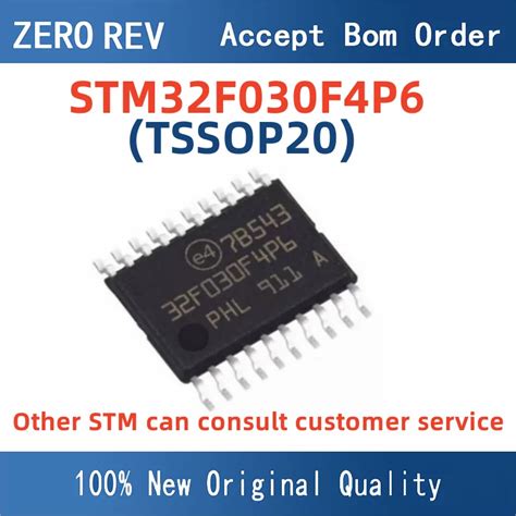 2 10 Adet 100 Yeni STM32F030F4P6 32F030F4P6 32F030 TSSOP20 MCU Yepyeni