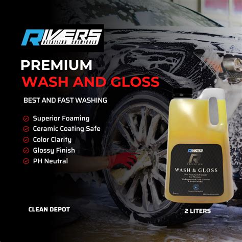 Rivers Premium Wash And Gloss Car And Motorcycle Shampoo 2 Liters