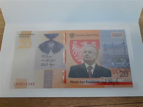 20 zł złotych Lech Kaczyński banknot NISKI NUMER Wrocław Psie Pole OLX pl