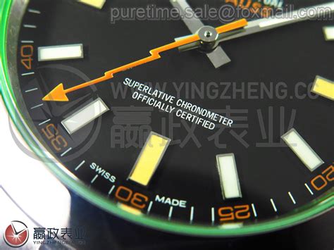 实拍顶级YZ劳力士MILGAUSS M116400 绿玻璃 真正绿玻璃 全高清大图价格评测视频购买渠道大全 嬴政表业