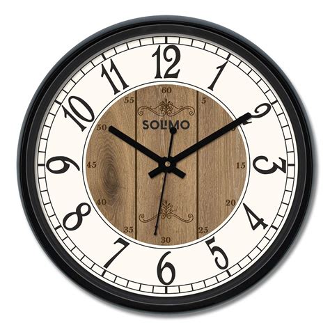 Buy Amazon Brand Solimo Inch Plastic Glass Wall Clock Clique