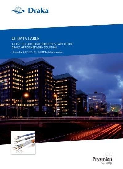 UC400 Cat.6 U/UTP HD - Prysmian