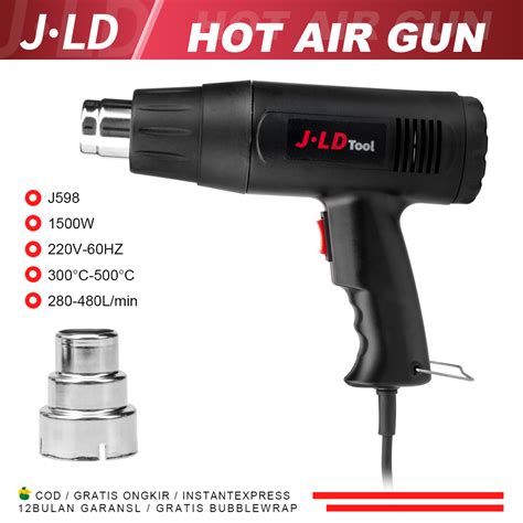 Jld Hot Air Gun W Heat Gun Blower Pemanas Plastik Pembuatan Film