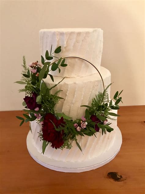 Floral Hoop Wedding Cake Floral Cake Wedding Cake Toppers Wedding Cakes