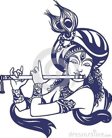 illustration-lord-krishna-flute | Flute drawing, Book art drawings ...