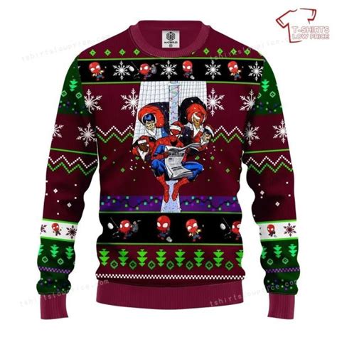 Miles Morales Spiderman Ugly Sweater Shirt T Shirts Low Price