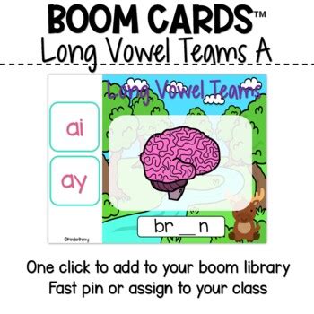 Long A Vowel Digraphs Boom Cards By KinderBerry TpT