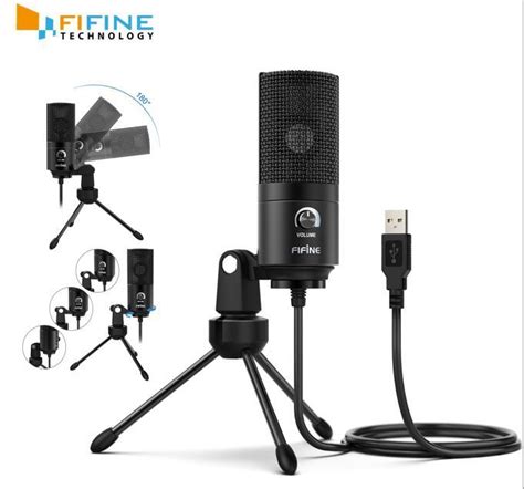 Fifine USB Condenser Microphone For Computer Mac PC Studio Recording