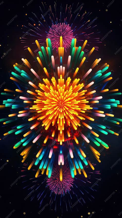 Premium AI Image | Diwali Sparklers in the Night Sky and Radiant Diwali ...