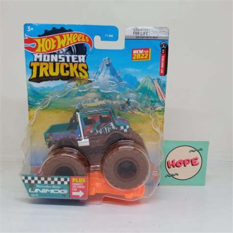 Promo Hot Wheels Monster Trucks Skala Mercedes Benz Unimog Muddy Diskon Di Seller