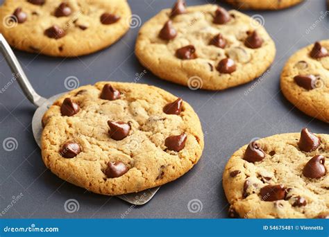 Chocolate Chip Cookies Fresh From The Oven Stock Photo Image 54675481