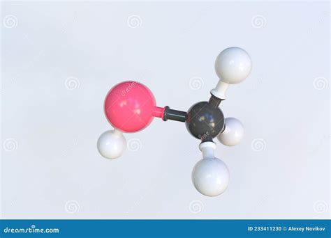 Methanol Molecular Structure Isolated On White Royalty-Free Stock Image ...