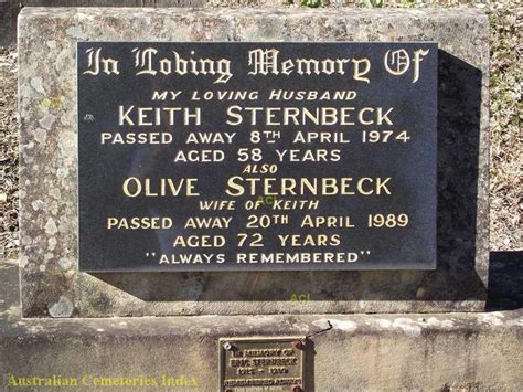 Keith Wife Olive Sternbeck Brother Eric