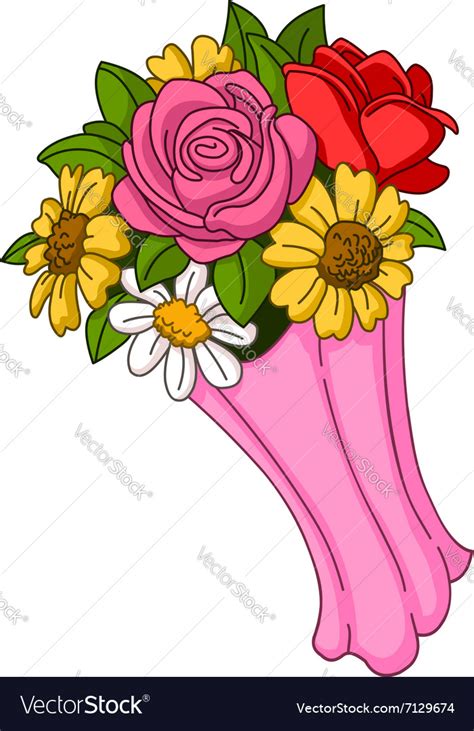 Flower bouquet Royalty Free Vector Image - VectorStock