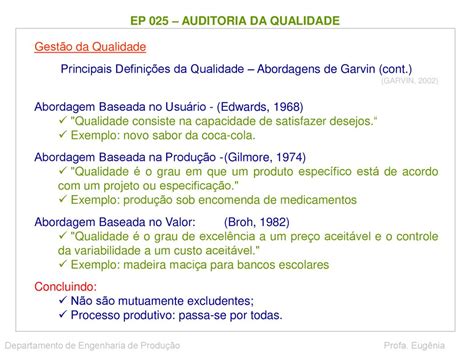 Ep Auditoria Da Qualidade Ppt Carregar