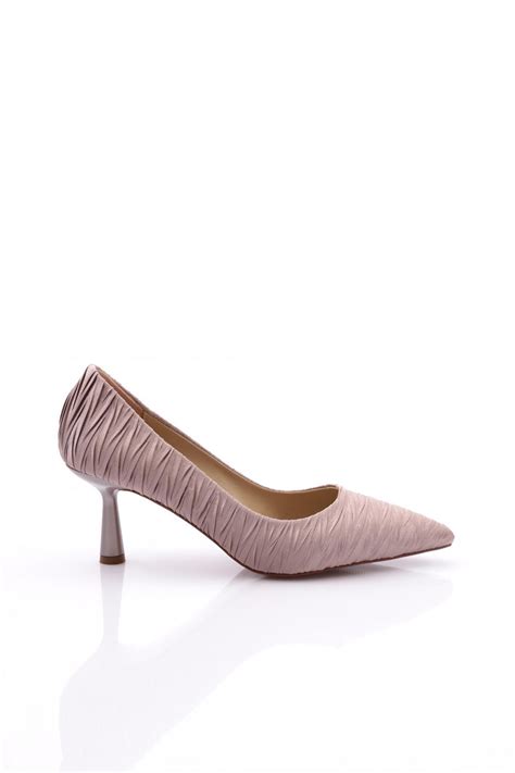 Dgn Kadın Topuklu Ayakkabı Nude Saten 419362821 Fiyatı Yorumları Trendyol