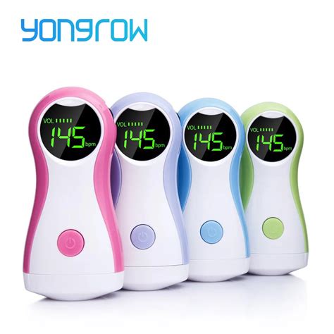 Yongrow Fetal Doppler Baby Monitor LCD Display Portable Baby Heart Rate ...