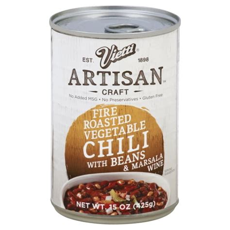 Vietti Fire Roasted Vegetable Chili With Beans Canned Meat 15 Oz