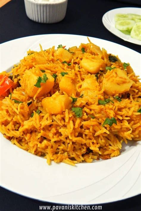 Aloo Biryani Recipe (Instant pot and Stovetop method) - Pavanis Kitchen